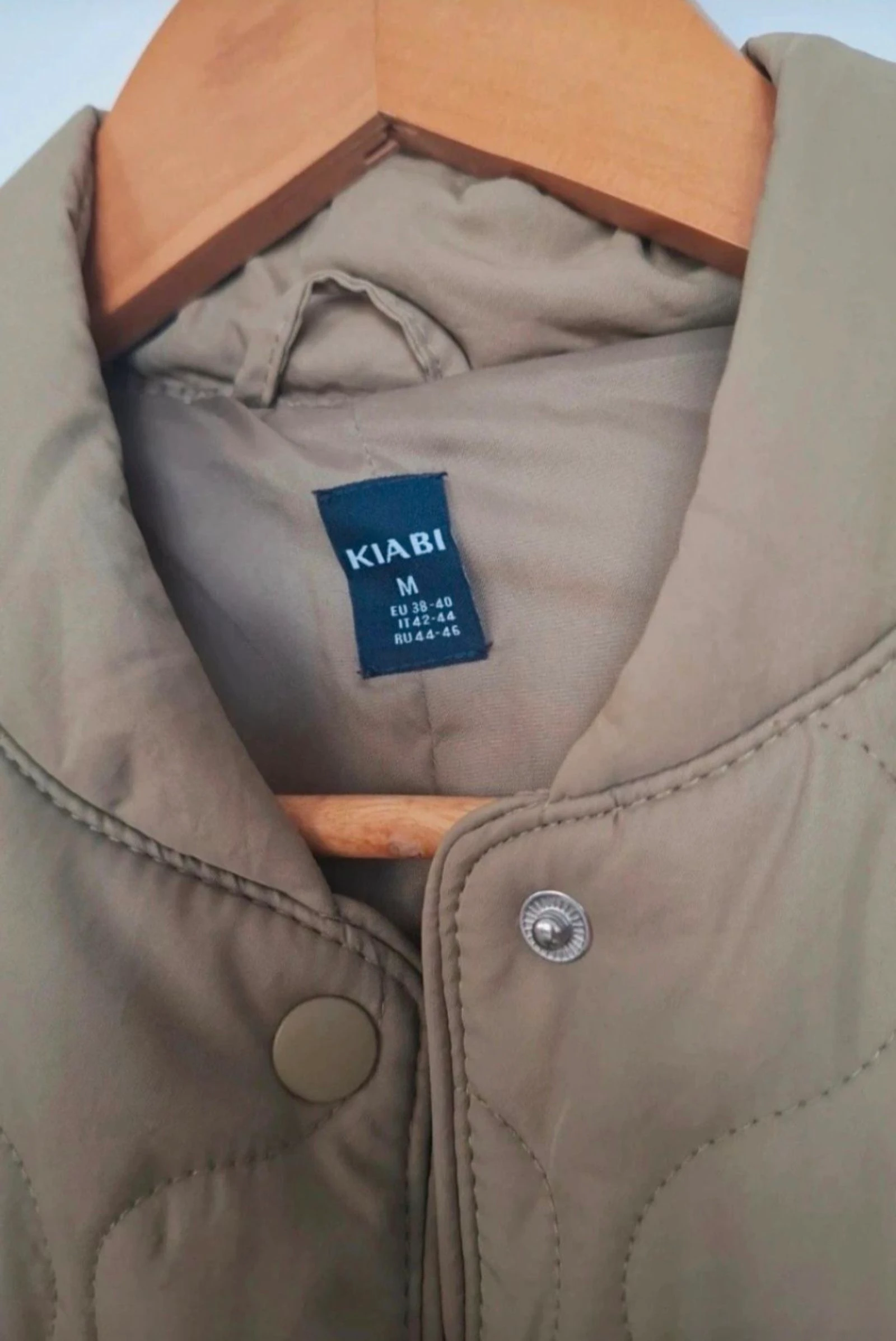 Veste acolchoada cáqui 2 em 1 – Kiabi – tamanho M – nova com etiqueta – photo 6